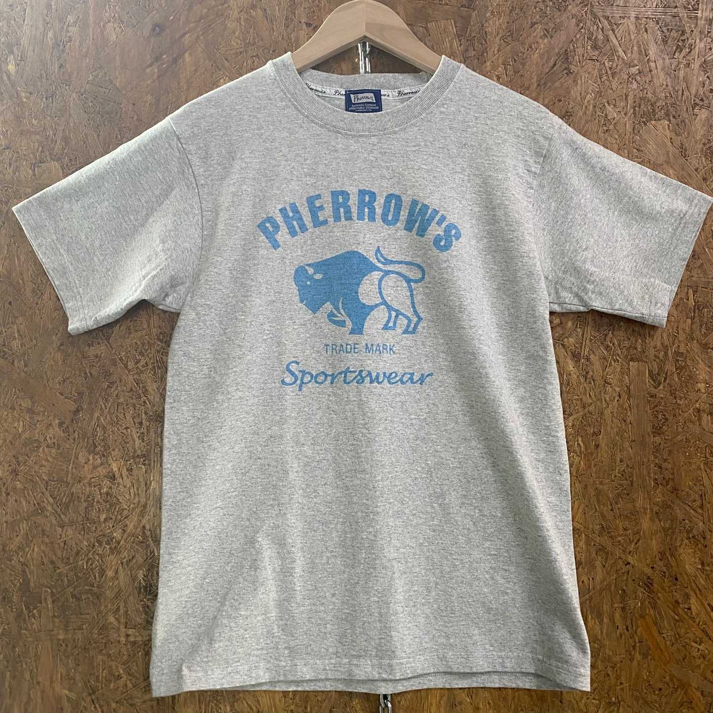 PHERROW'S /フェローズ  ブランドロゴ バッファロー  プリントT/25S-PT2