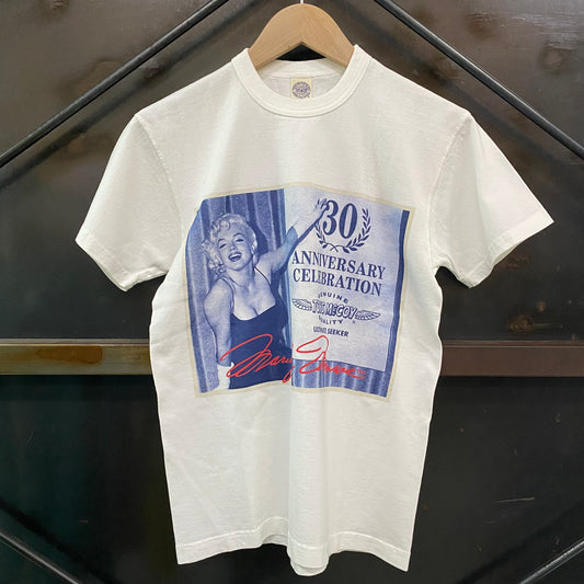 TOY'S McCOY/トイズマッコイ MARILYN MONROE TEE "CELEBRATION"/TMC2610 011 OFFWHITE オフホワイト Tシャツ ｜南国 高知のジーパン屋 ORIGINAL