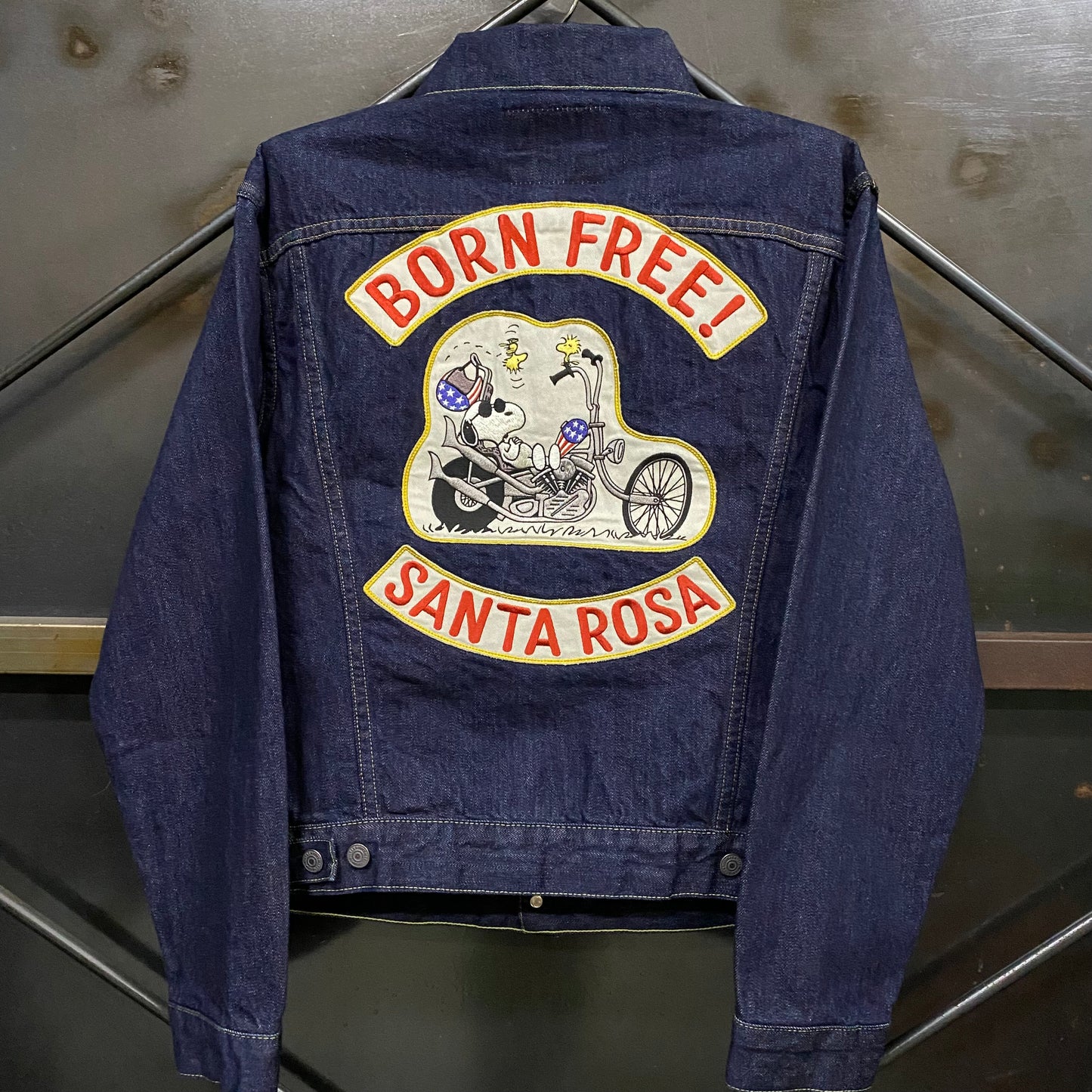 TOY'S McCOY/トイズマッコイ DENIM JACKET LOT 687XX SNOOPY " BORN FREE! SANTA ROSA "/TMJ2503