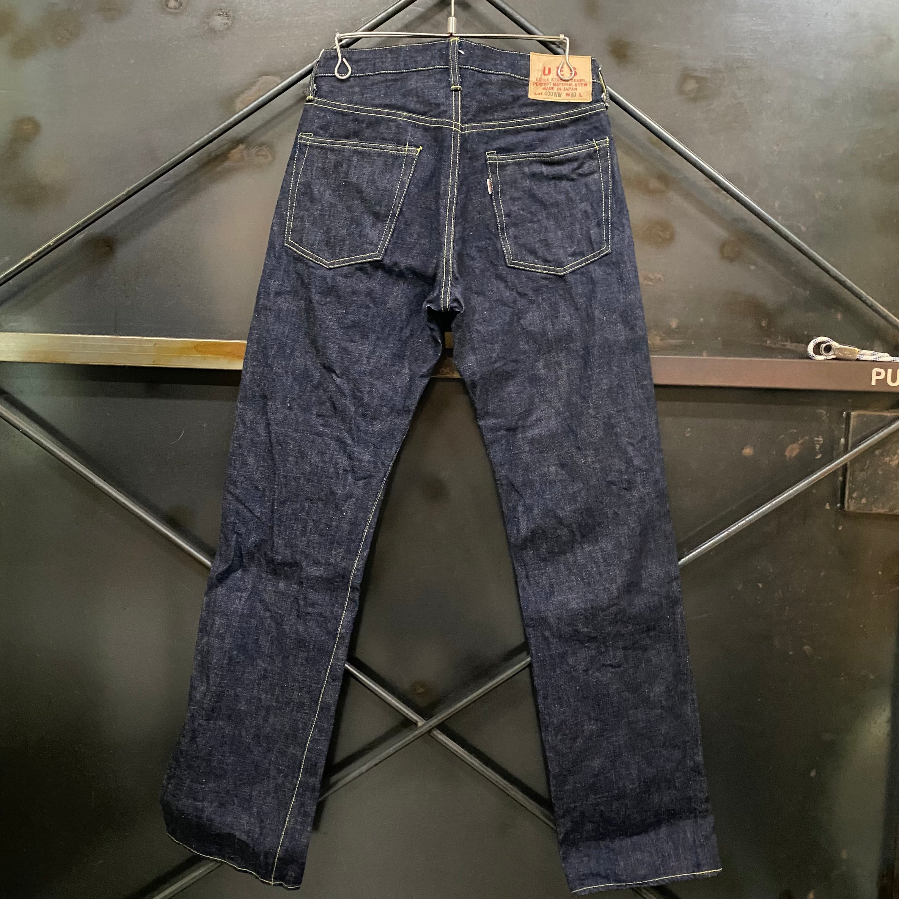 ues ウエス　大戦モデル　リネン　size1 UES（ウエス） 】 【 14.9oz 】 大戦モデルデニムジャケット [ WWII