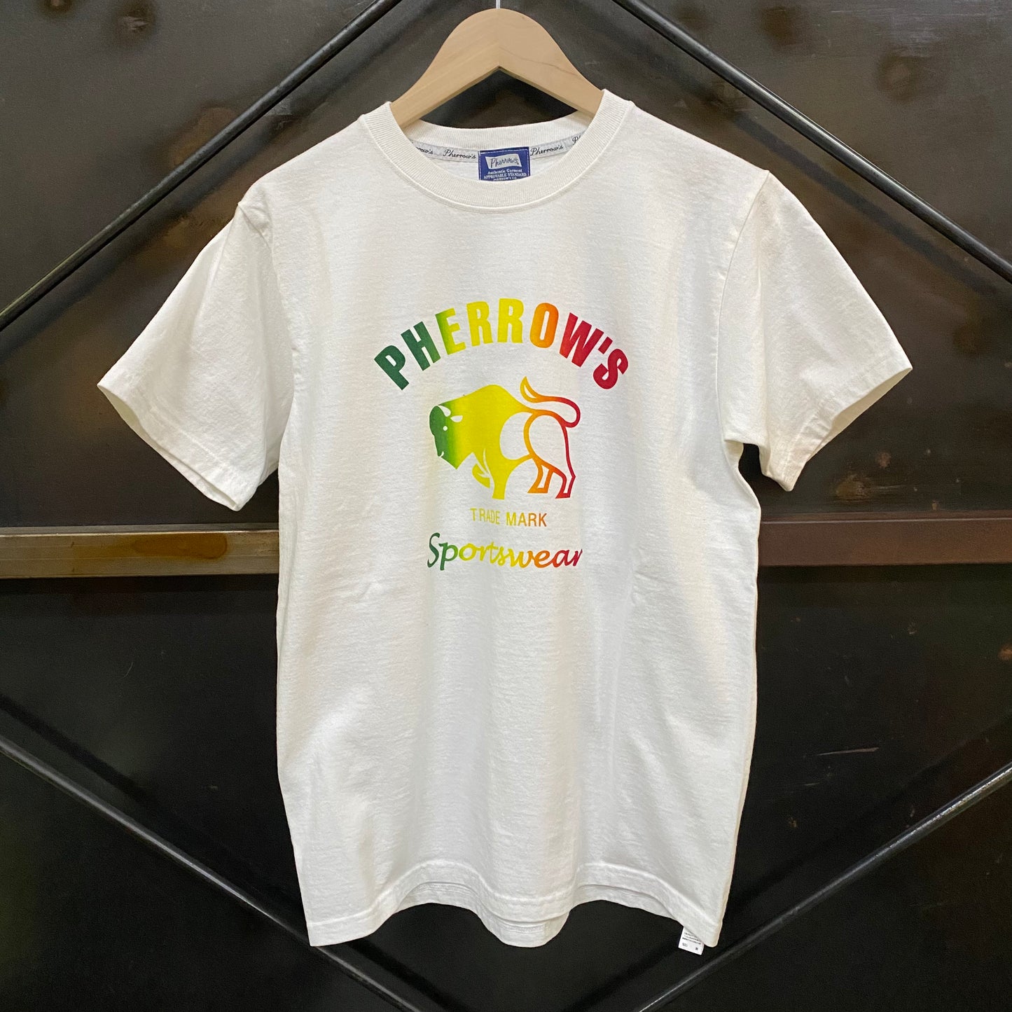 PHERROW'S /フェローズ バッファローロゴ　グラデーションプリントTシャツ24S-PT2-G