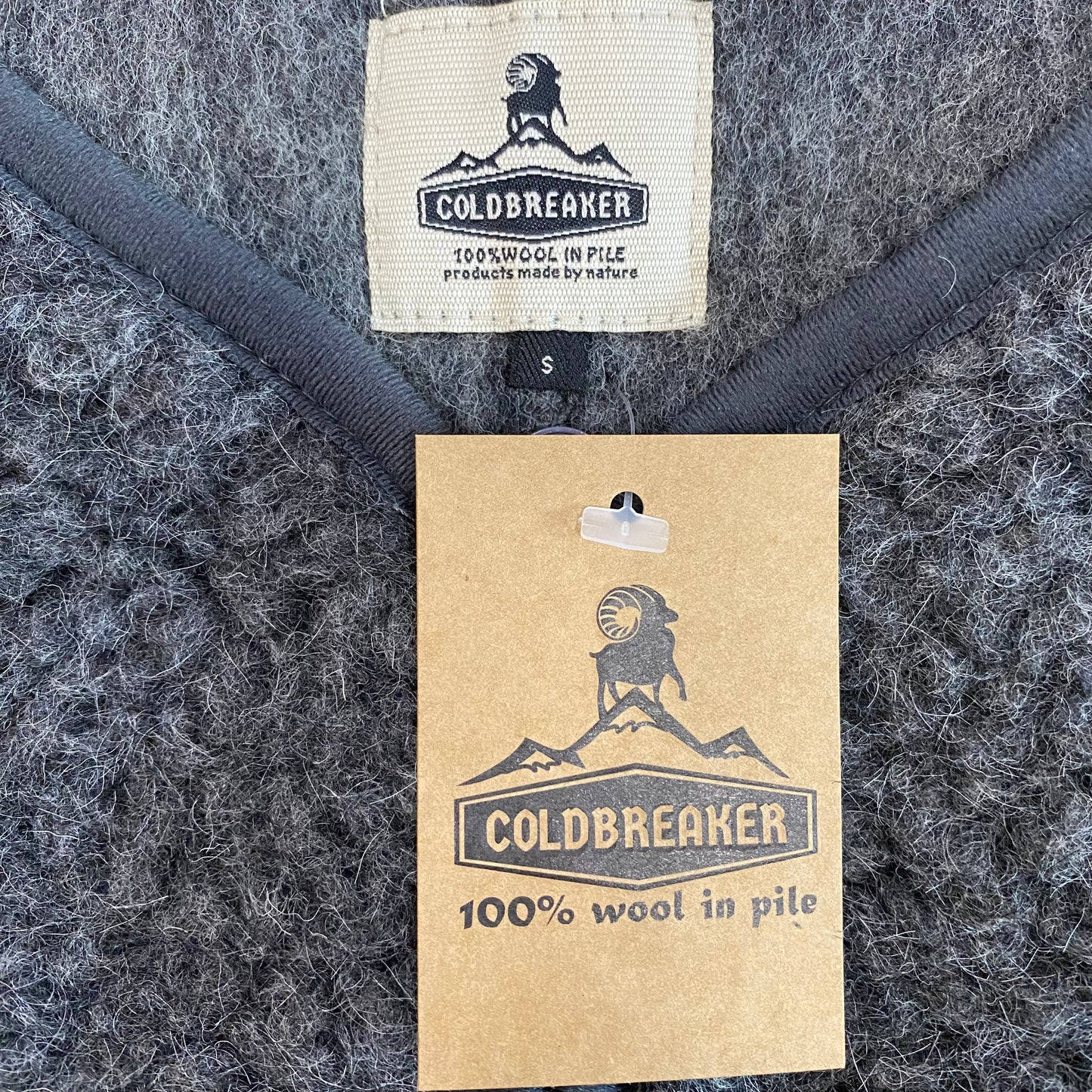 COLDBREAKER/コールドブレイカー6A NO COLLAR VEST ウールボアノーカラーベスト