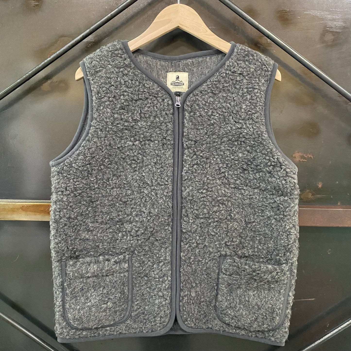 COLDBREAKER/コールドブレイカー6A NO COLLAR VEST ウールボアノーカラーベスト