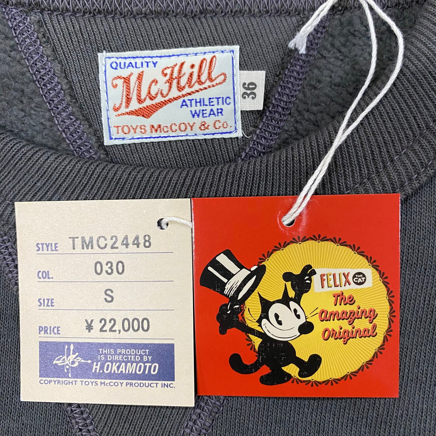 TOY'S McCOY/トイズマッコイ　MILITARY SWEAT SHIRT FELIX THE CAT "8 BALL" /TMC2448