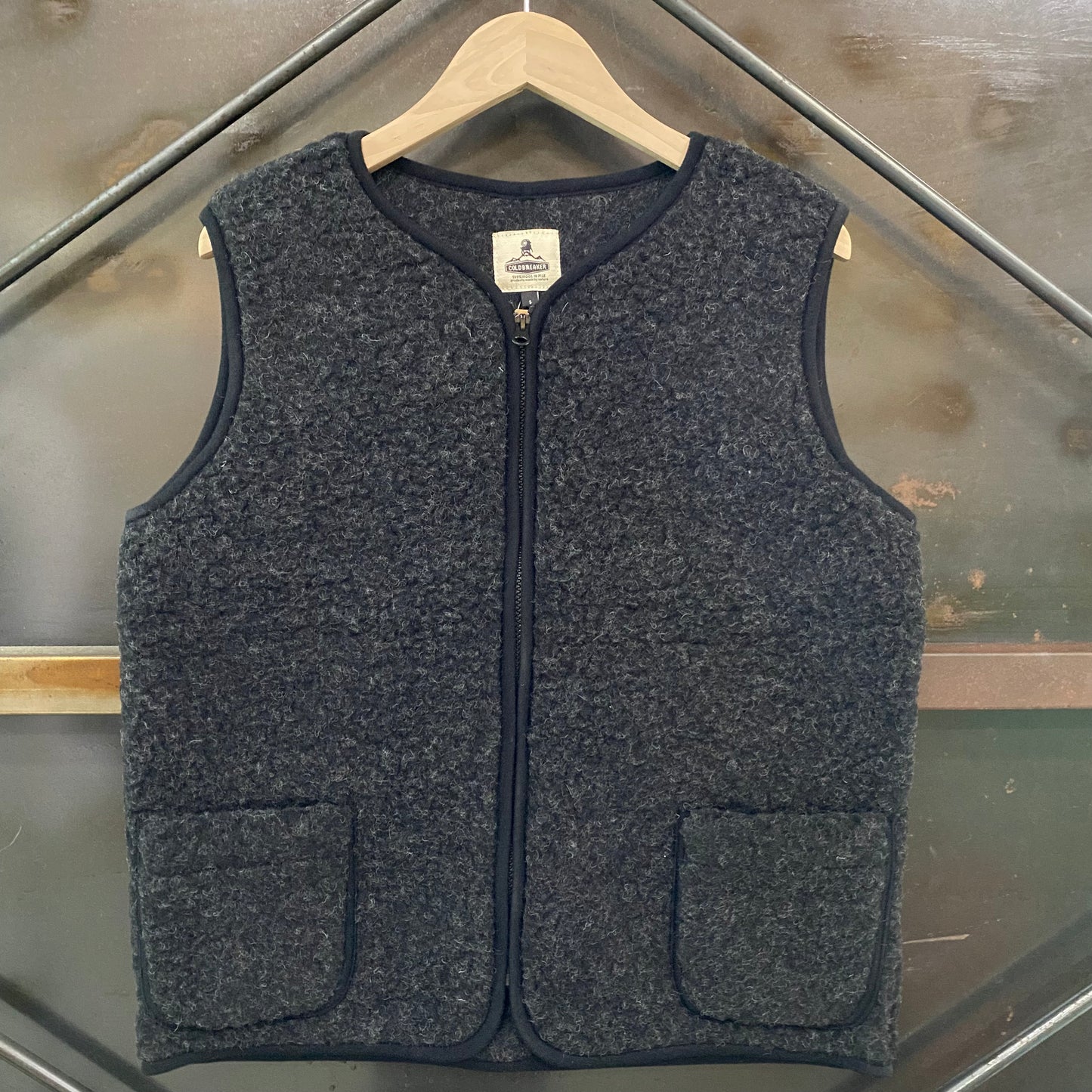 COLDBREAKER/コールドブレイカー6A NO COLLAR VEST ウールボアノーカラーベスト