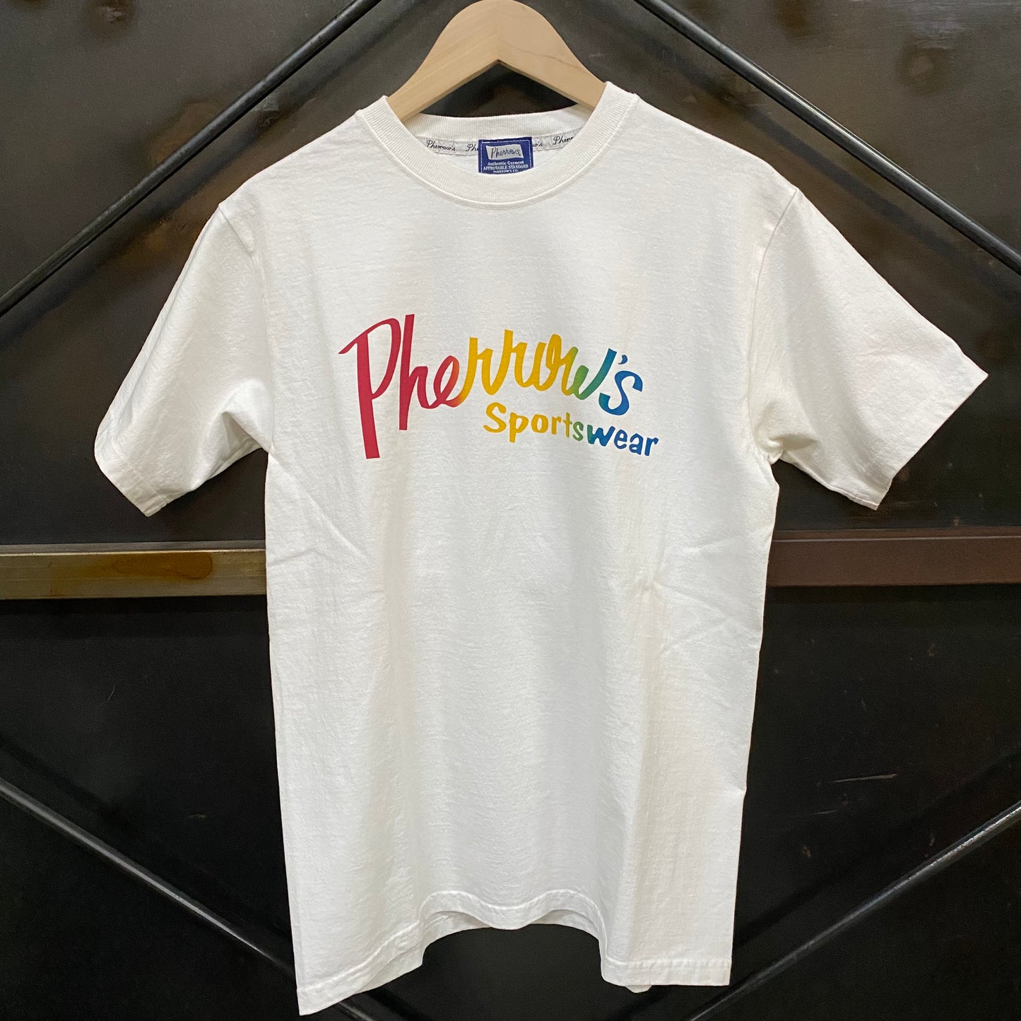 PHERROW'S /フェローズ Pherrow'sロゴ　グラデーションプリントTシャツ/24S-PT1-G