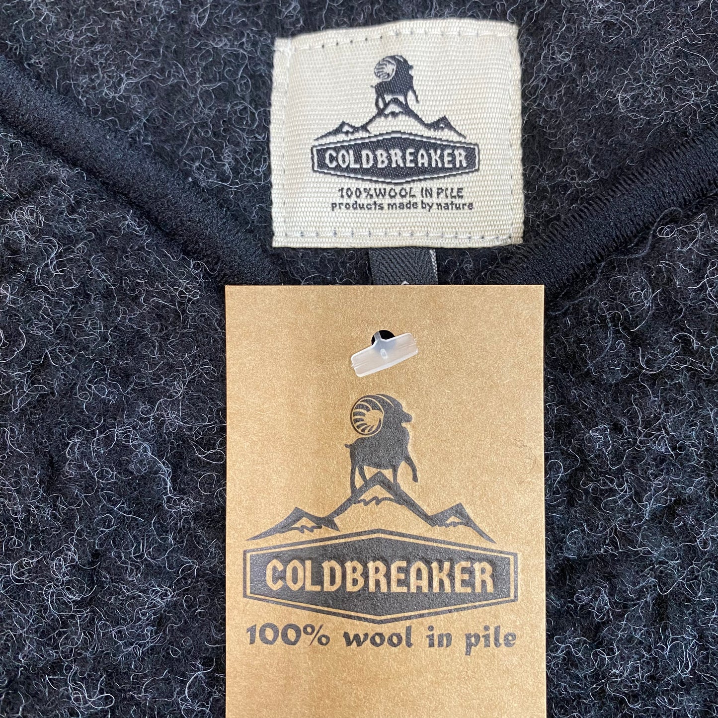 COLDBREAKER/コールドブレイカー6A NO COLLAR VEST ウールボアノーカラーベスト