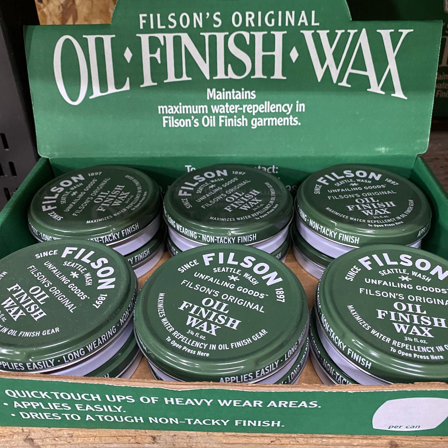 FILSON/フィルソン OIL FINISH WAX オイルフィニッシュ・ワックス 正規品