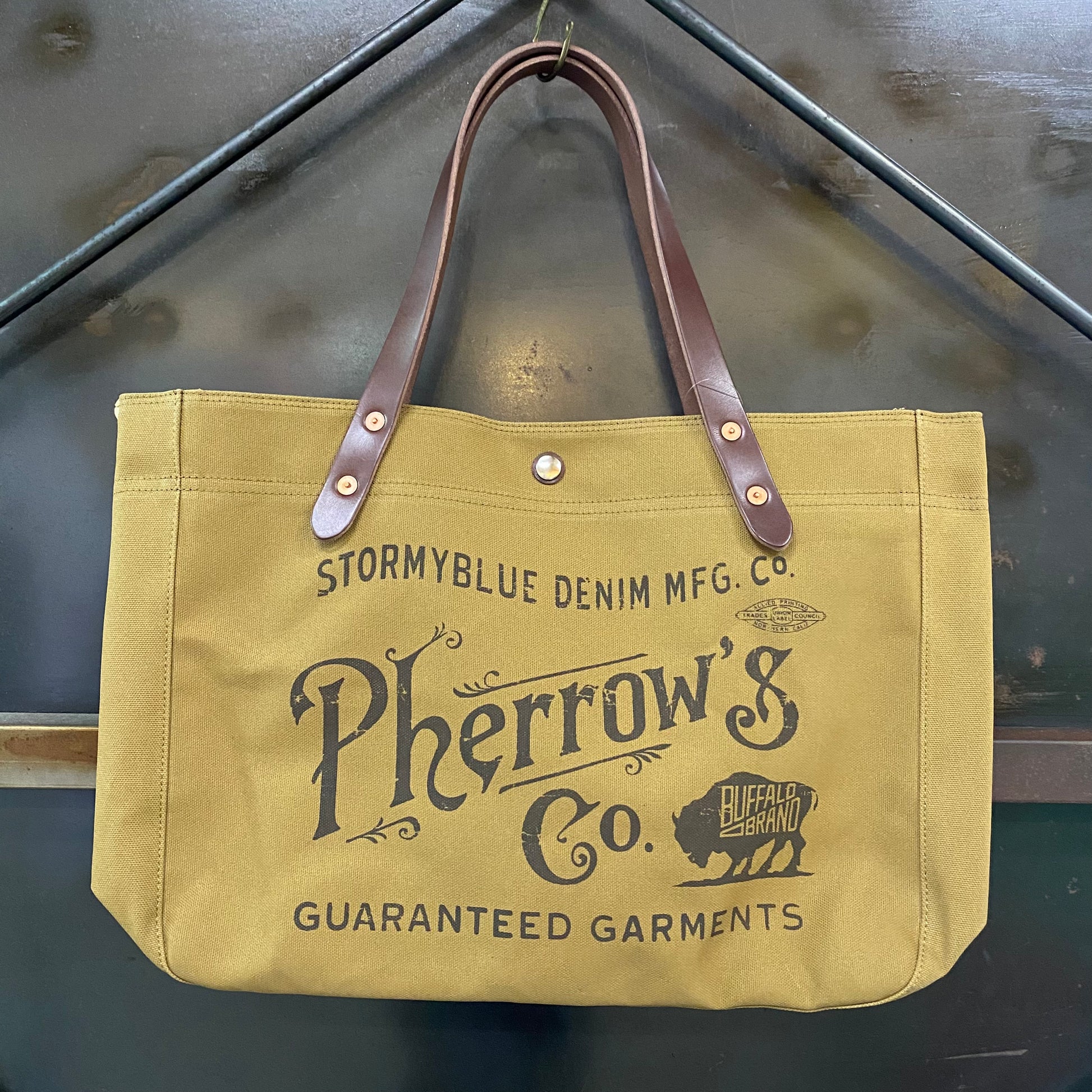 PHERROW'S /フェローズ ショルダーストラップ付き トートバッグ/24W PHERROW'S /フェローズ ショルダーストラップ付き トートバッグ/24W