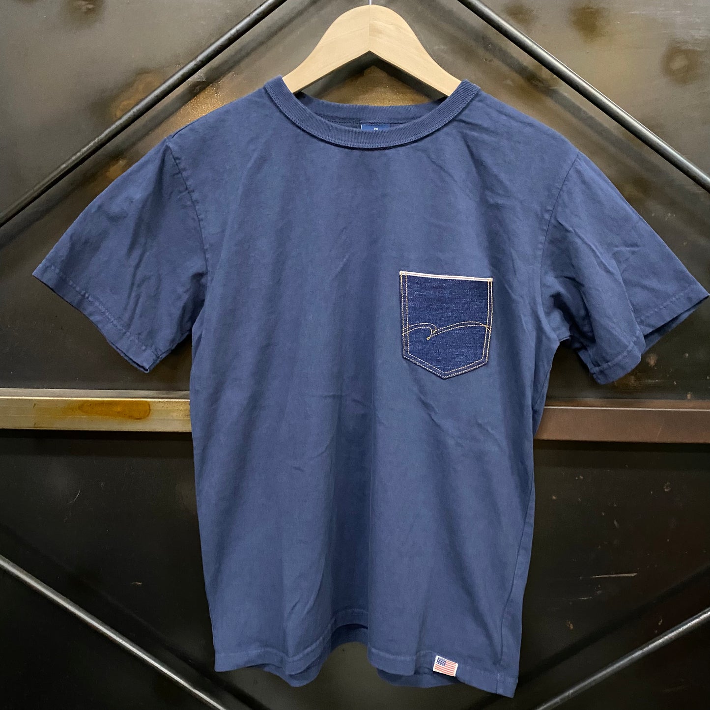 STUDIO D'ARTISAN & SA./ステュディオ・ダ・ルチザン USA コットン デニム ポケット Tシャツ /8135B