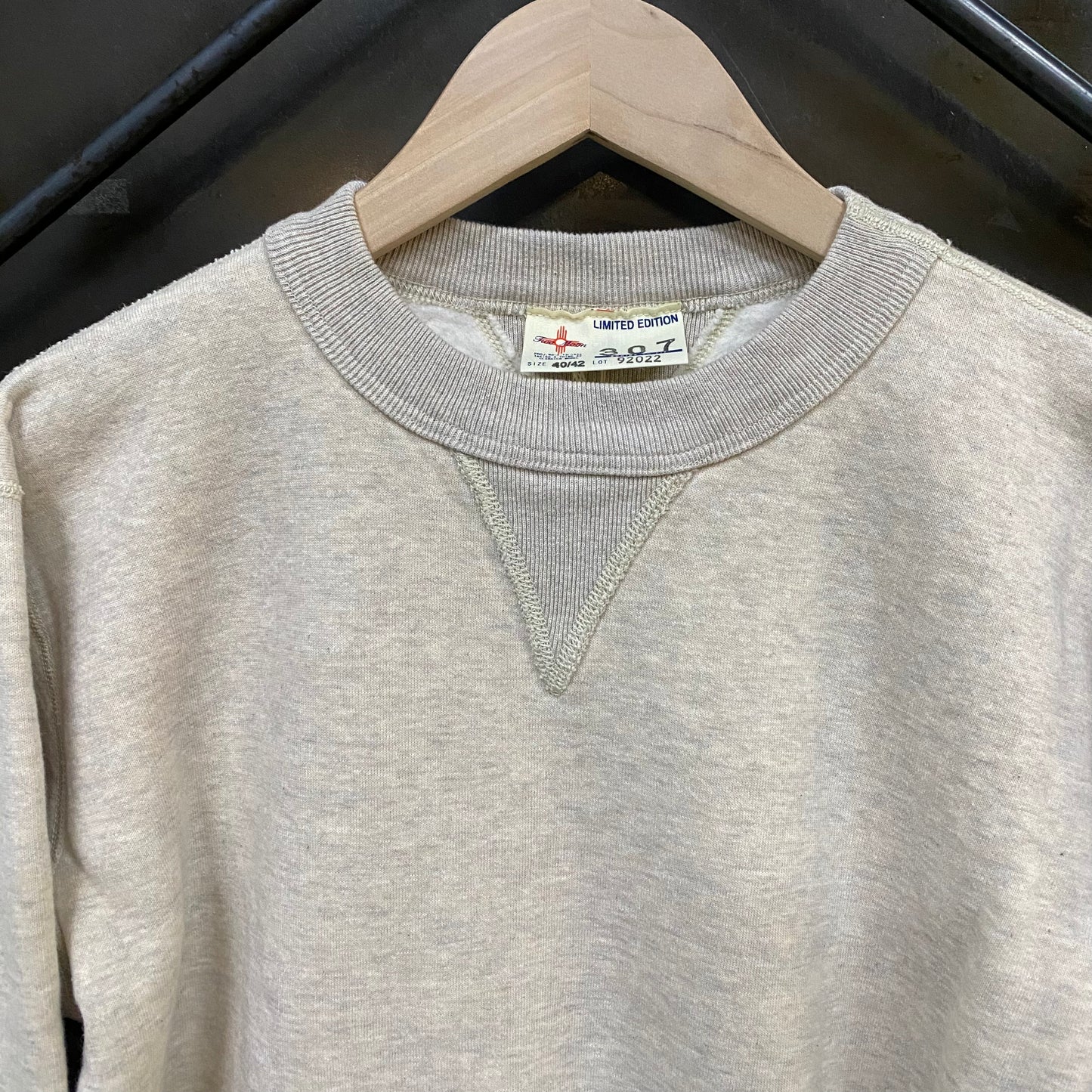 ☆美品☆Two Moon クラシックモデル スウェット ベージュ×チャコール TWO MOON/トゥームーン 両V丸胴スウェット 92022-03 – ORIGINAL