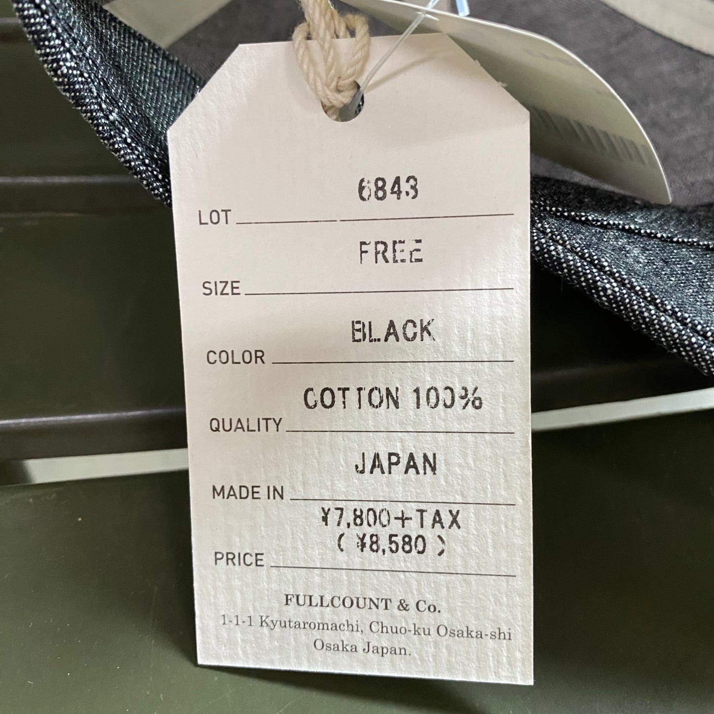 FULLCOUNT/フルカウント FULL Emblem Denim B.B.Cap/6770