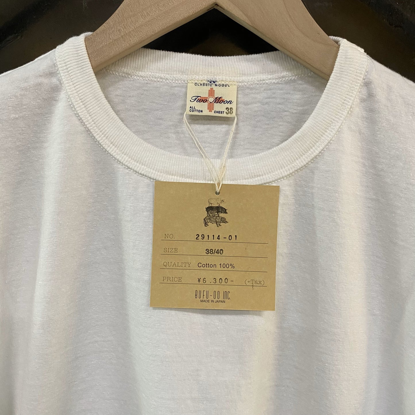 TWO-MOON/トゥームーン 丸胴 QUALITAG Tシャツ/29114-01