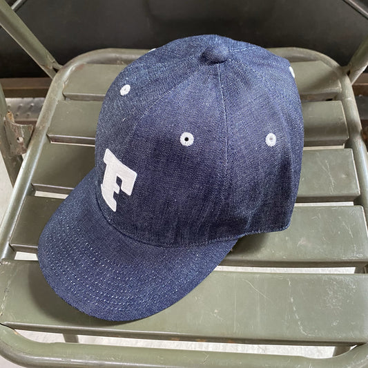 FULLCOUNT/フルカウント 6Panel Denim Baseball Cap 'F' Patch/6843