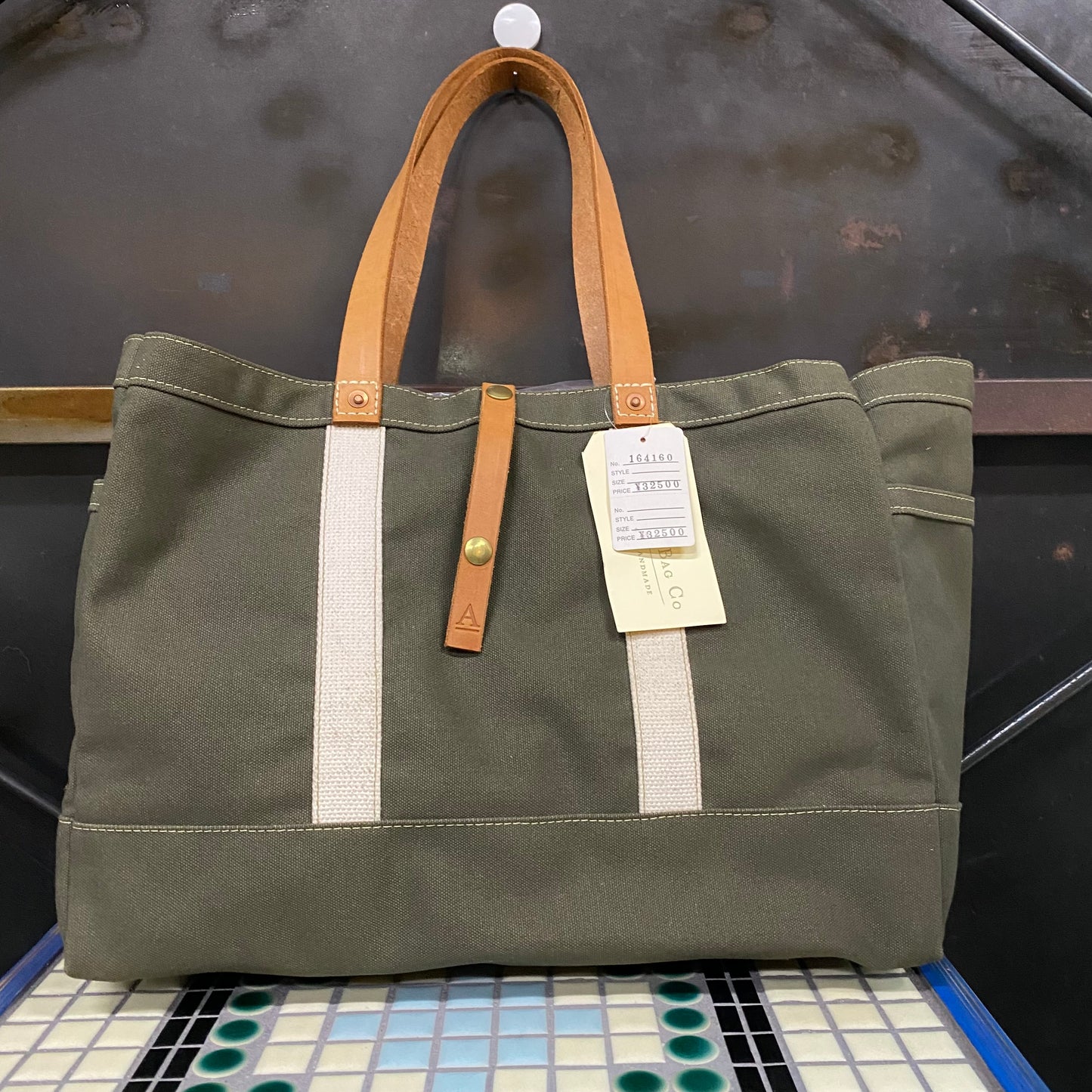 ARTIFACT BAG COMPANY/ハンドルレザーキャンバストート/161960