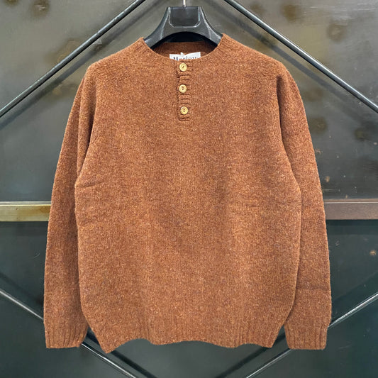 HARLEY OF SCOTLAND/ハーリーオブスコットランド SHETLAND HENLY KNIT/シェトランドヘンリーニット M2474