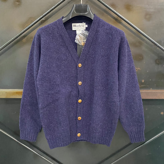 HARLEY OF SCOTLAND/ハーリーオブスコットランド SHETLAND CARDIGAN VネックカーディガンM3092/3V4
