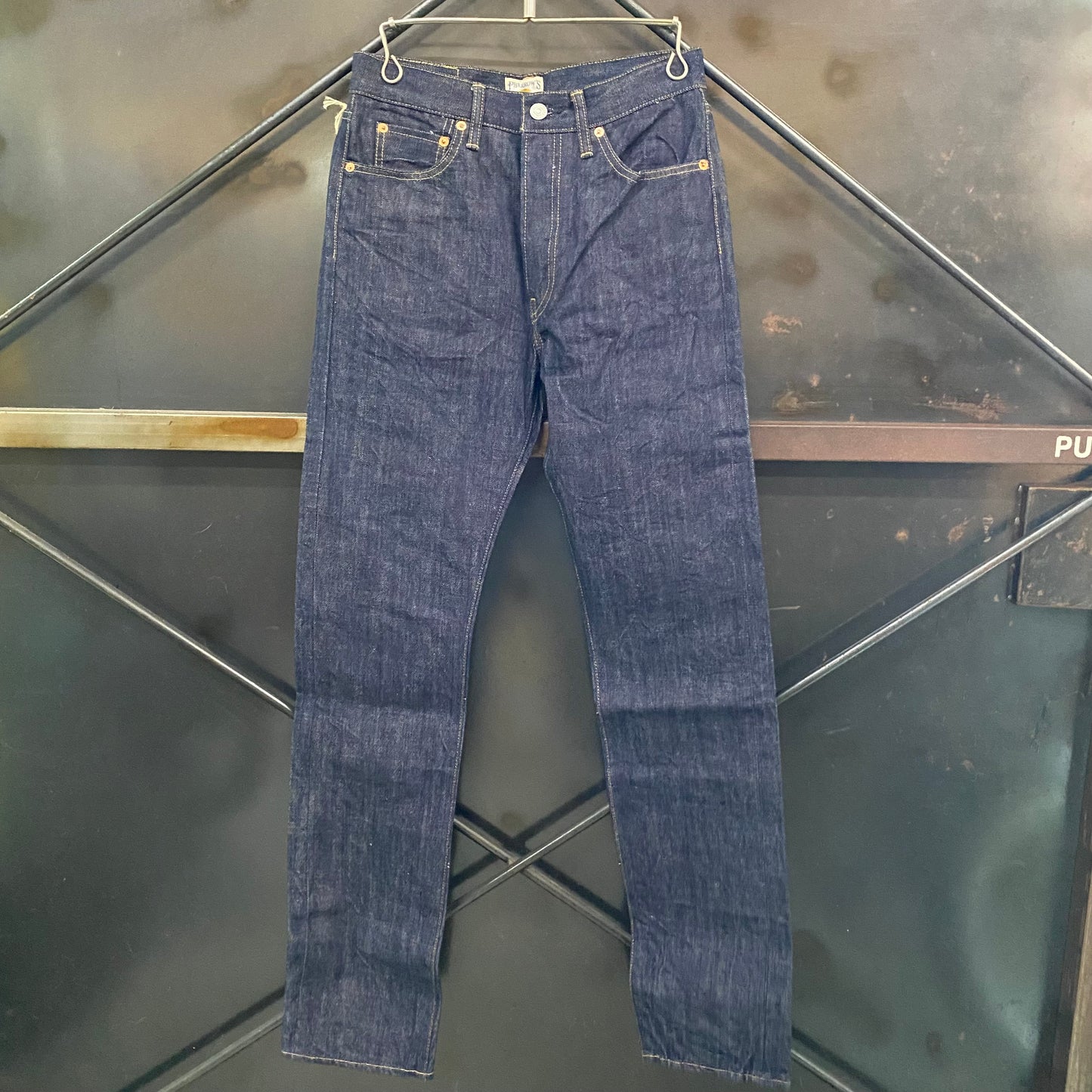PHERROW'S /フェローズ   タイトフィット スターチドウォッシュ ワンウォッシュ DENIM 466