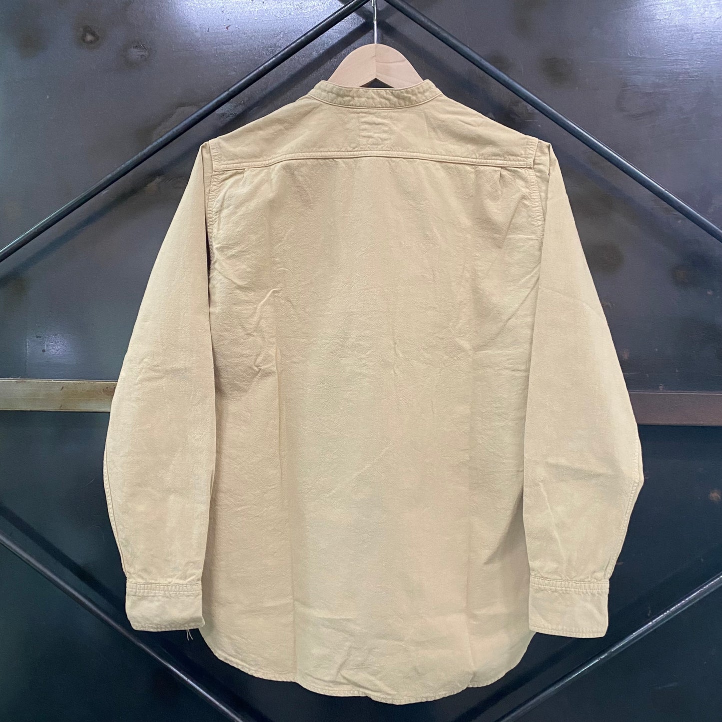 FOB FACTORY /エフオービーファクトリー DYED BAND COLLAR SHIRTS/後染めバントカラーシャツ F3464