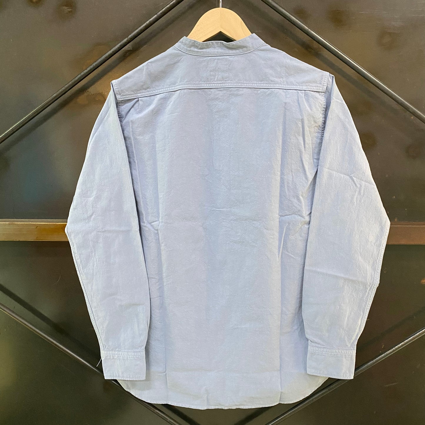 FOB FACTORY /エフオービーファクトリー DYED BAND COLLAR SHIRTS/後染めバントカラーシャツ F3464